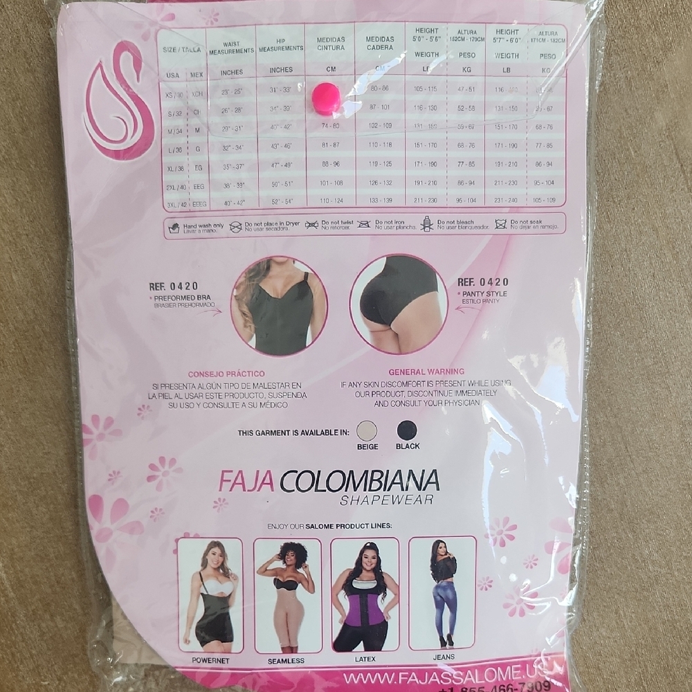 Fajas Salome Beige Shapewear Size Medium - Picture 5 of 5